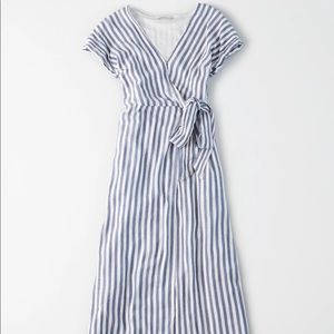 American Eagle Striped Midi Dress